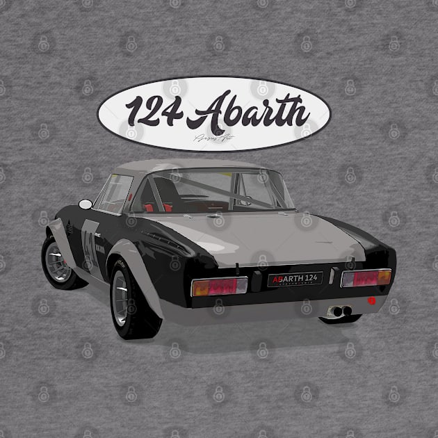 Abarth 124 41 Back by PjesusArt